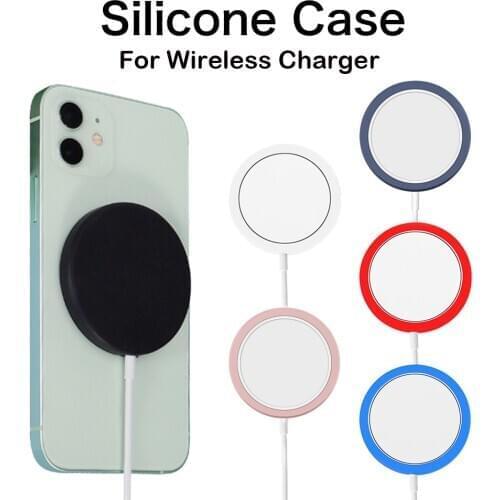 Wireless charging For iPhone 12 Pro Max Magnetic Wireless Charging Silicone Cover For iPhone Magnetic Charger Protective Cover