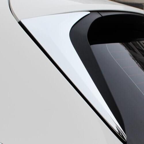 For Mazda CX-5 cx5 CX-8 2017-2020 CX-9 2016-2019 Chrome Side Door Rear View Window Spoiler Cover Trim Triangle Insert Garnish