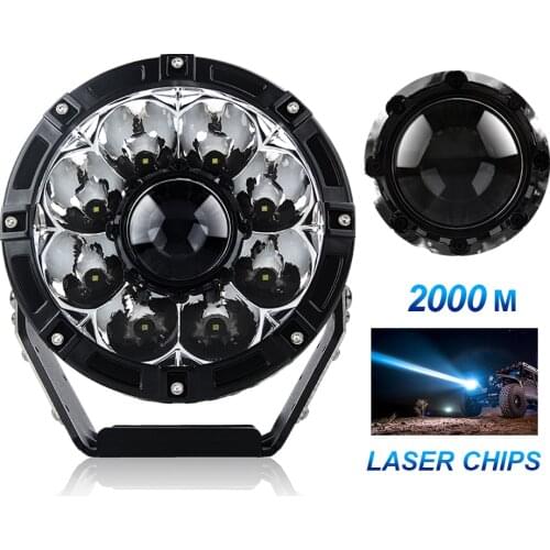 Off Road 65W Spot Round Fog Race Lights 13000Lm Driving Lamp New Laser Led Work Lights For Atv Suv Boat