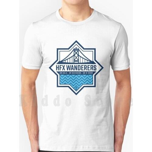 Hfx Wanderers Logo T Shirt Print For Men Cotton New Cool Tee Hfx Wanderers Canadian Logo Shield Football Soccer Sports Sport
