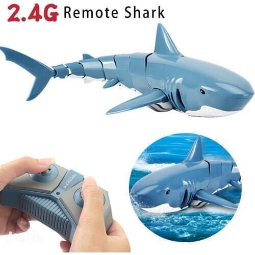 Remote Control Shark Simulation Model 2.4G Inductive Charging Remote Control Toy
