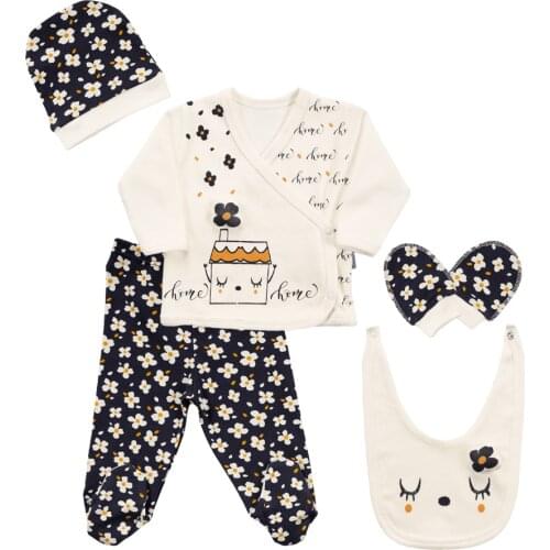5 pcs Baby Clothes 0-3 m Spring Summer Newborn Clothing Gift Set Cotton Girls Boys Baby Clothes Baby outfit 15393