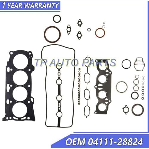 Engine Overhaul Gasket Kit OEM 04111-28824 0411128824 Compatible With Toyota