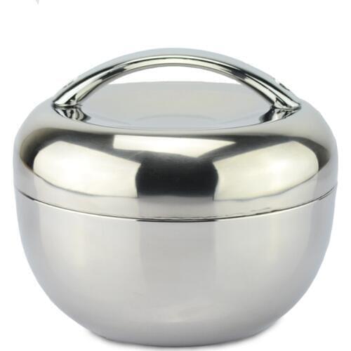 Sanqia 1.3l apple shape thermal insulation stainless steel lunch box Bento food container food storage tiffin box dinnerware set