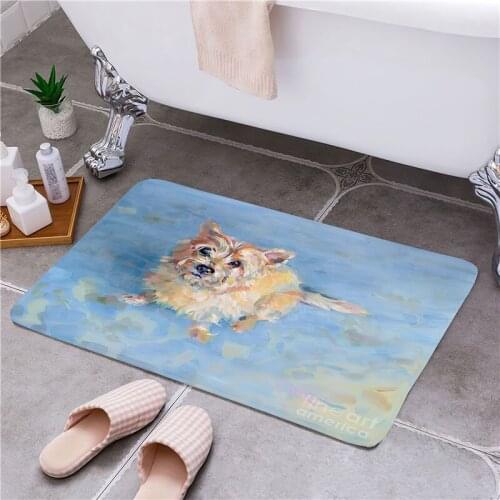 Oil Painting Entrance Door Floor Mat Door Mat Non-Slip Foot Pad Home Welcome Carpet For Hallway Bath Kitchen Doormat