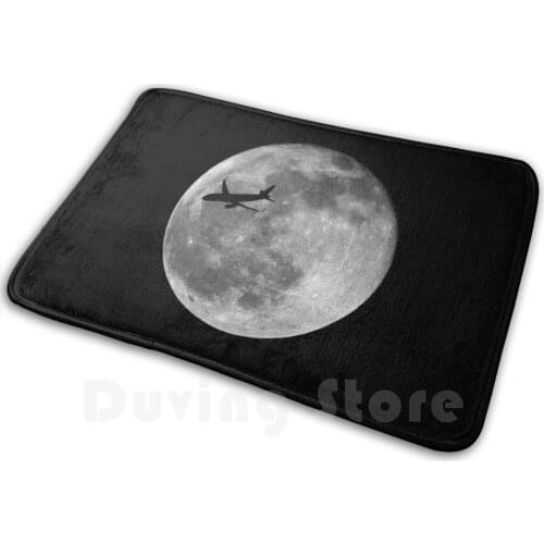 Airbus A320 The Moon Carpet Mat Rug Cushion Soft Moon Airbus Plane Jet A320 A320 200 Sharklets Winglets Passenger