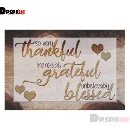 Dpsprue Full Square/Round Drill 5D DIY Diamond Painting "Text" Diamond Embroidery Cross Stitch 3D Decor Gift DF140