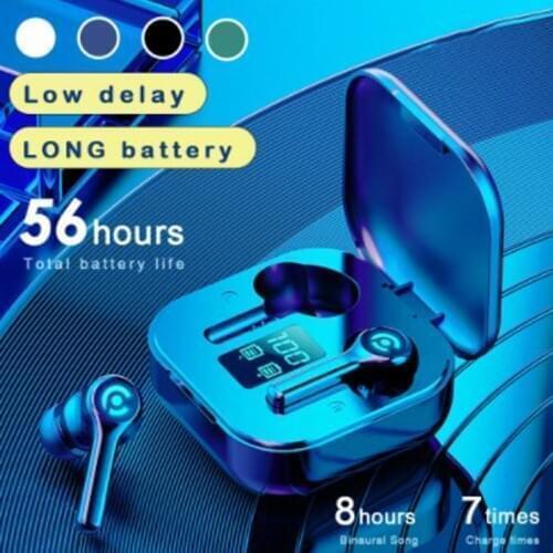 56 HOURS LONG battery Wireless Bluetooth V5.1 Earphone Colorful Wireless Headphone HIFI Stereo Earbuds Call Earphone with Mic