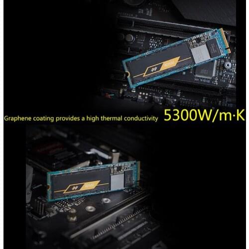 2021 New Graphene Heatsink Heat Sink M.2 2280 NVME SSD Thermal Pad Hard Disk Cooler