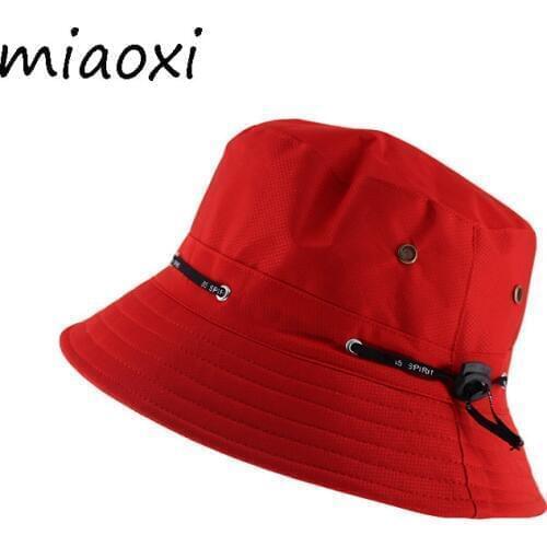 Miaoxi New Adult Summer Fisherman hat For Womens Casual Bucket Hats Men Fishing Cap Lady Summer Bonnet Sale