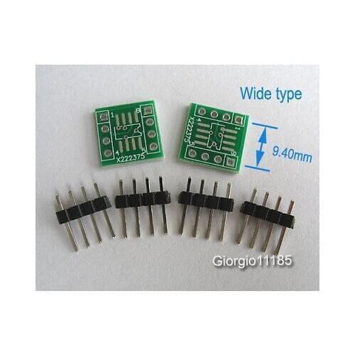 24pcs SOP8 SOIC8 to DIP8 adapter PCB SMD Convertor