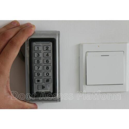 Full Metal Cover Reader Access with 125KHz RFID ID Card,Wiegand26/34 access reader for RS485 Access Controller system