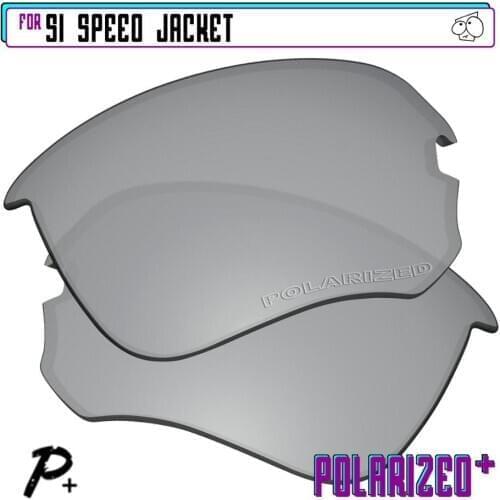 EZReplace Polarized Replacement Lenses for - Oakley Si Speed Jacket Sunglasses - Silver P Plus
