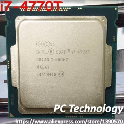 Original Intel core i7-4770T CPU 2.50GHz 8M 45W 22nm LGA1150 Quad-core Desktop i7 4770T processor Free shipping