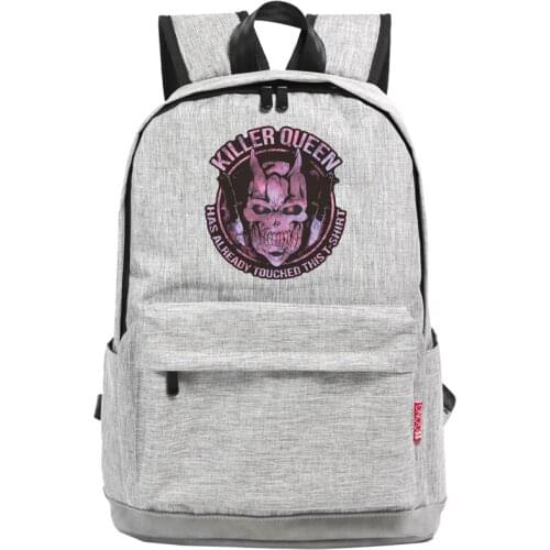 JoJos Bizarre Adventure Golden Wind King Crimson Backpack Student School Shoulder Bag Rucksack Satchel Laptop Knapsack Travel