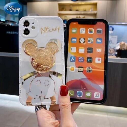 DISNEY 2021 Mickey Silicone Case for IPhone 11 Pro Xs Max iPhone 12 12PROMAX Official Liquid Silicon 360 Full Cover zz0603