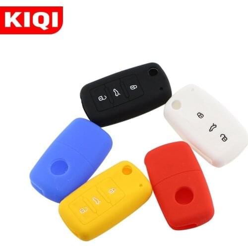 Silicon Car 3 Button Remote Key Case Cover Holder Protector for Volkswagen VW POLO Tiguan Passat B5 B6 B7 Golf EOS Scirocco