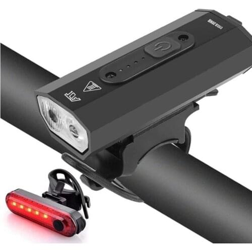 Bike Lights,500 Lumen Bicycle Lights Headlight Waterproof,Super Bright Front Light and Back,6 Light Mode Fits MTB,Etc