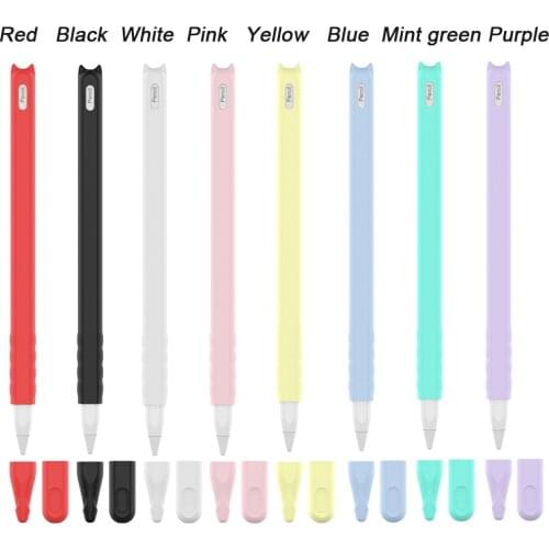 Protective Pouch Cap Holder Silicone Cover For Apple Pencil 2 Accessories Anti-scratch iPad Touch Screen Pen Case for Pencil 2nd