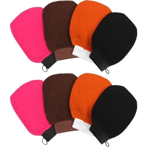 1/4/8pcs Bath Exfoliating Glove Scrubber Mitt Washcloths No Irritation For Bathing Sauna Scrub And Exfoliate Gloves
