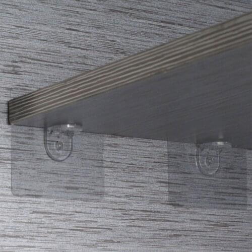 10Pcs Plastic Closet Cabinet Shelf Support Clips Shelf Support Adhesive Pegs Wall Hanger For Kitchen Bathroom Organizer