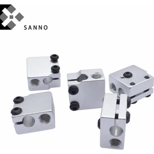 10 Pcs/pack Free shipping E3D volcano eruption aluminium heat block fast heating block extrusion kit for 3D printer parts