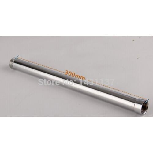 12' Solid Brass Chrome Finish Round Bathroom Shower Faucet Extension Tube Bar shower set faucet arm