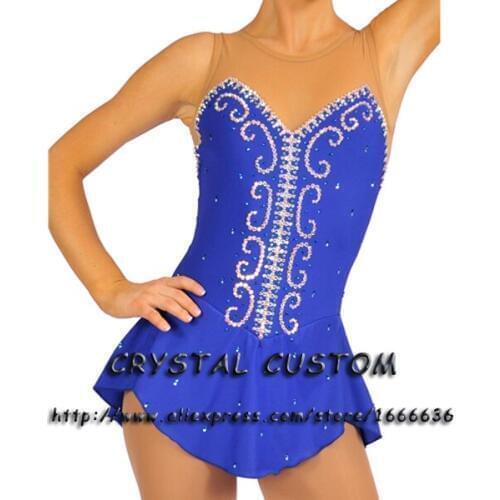 2016 Custom Ice Skating Dresses For Women Graceful New Brand Figure Skating Dress For Competition DR2763