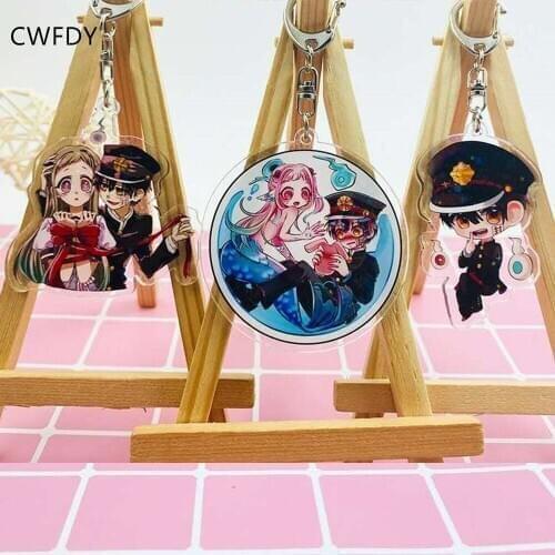 Anime Toilet-bound Hanako-Kun Acrylic Keychain Toilet Bound Jibaku Shounen Hanako Kun Pendant Keyrings Kids Birthday Gifts