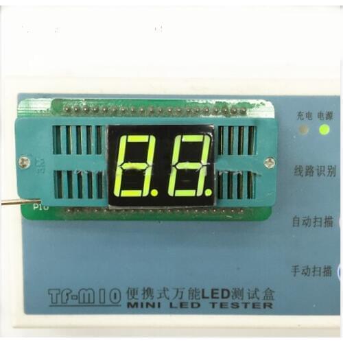 Free Ship 100pc Common anode 0.56 inch digital tube 2 bit digital tube 0.56inches best digital tube Yellow-Green 7/8 Public pin