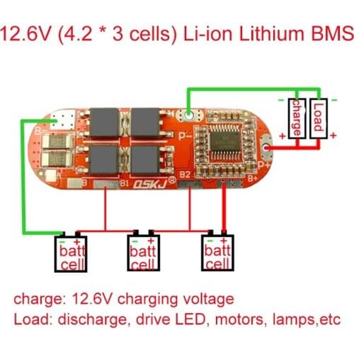 BMS 1S 2S 10A 3S 4S 5S 25A BMS 18650 Li-ion Lipo Lithium Battery Protection Circuit Board Module PCB PCM 18650 Lipo BMS Charger