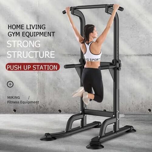 Fitness Station Pull-Up Push-Up Bars Adjustable Height Pull Up Gym Exercise Workout Body Fitness Strength Training Equipment