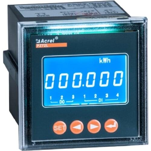 PZ72L-DE digital panel current voltage dc energy power kwh monitor meter for solar panels
