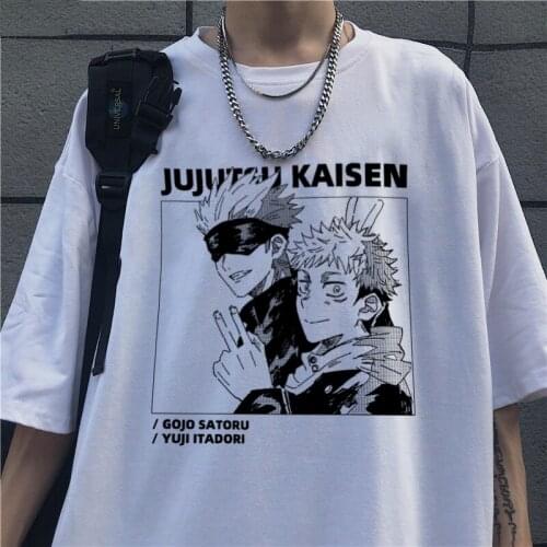 Oversized neutral Harajuku tshirt Printed Unisex Short Sleeve T shirt Cool Cartoon Anime Casual T-shirt Streetwear Tops shirt