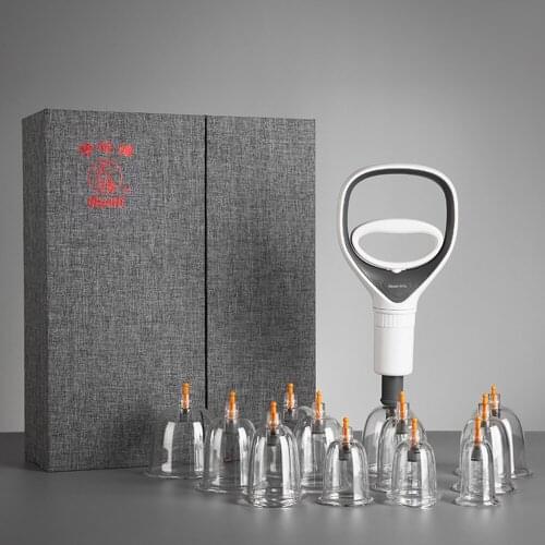 10/12 Cans HuaTuo Chinese Medical Cupping Vacuum Body Massage Set Health Care Therapy Relaxation Massage Cupping Gift Box set