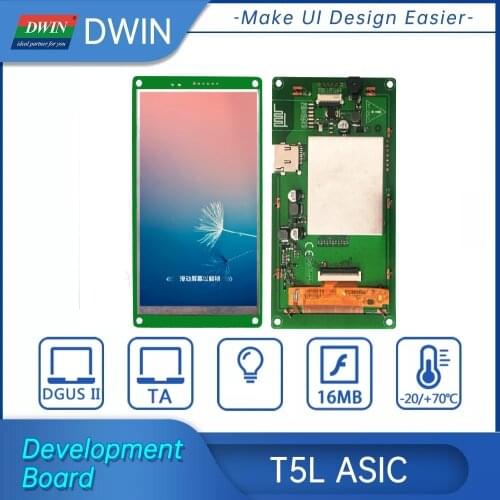 DWIN 5 inch HMI intelligent touch display 720*1280 TFT LCD module with touch panel TTL UART smart touch screen DMG12720C050_03WT