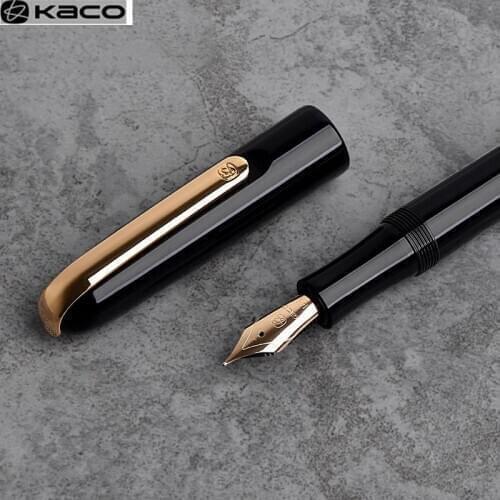 Kaco MASTER Fountain Pen 14K Gold Tip F 0.5mm Luxury Pens for Office Business Sgnature Calligraphy Pen Boss Gift Box
