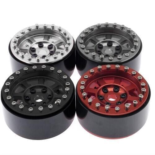 RCAWD 4pcs alloy beadlock 1.9 wheels for ECX 1-12 Barrage 1-18 Temper 1-10 RGT 136100 and FTX Outback crawler parts