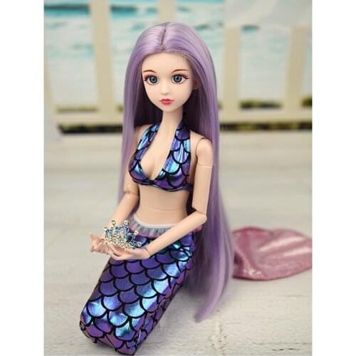 Handmade 1/3 Doll Mermaid Princess Tail Costume For BJD Clothing Cosplay Accessories