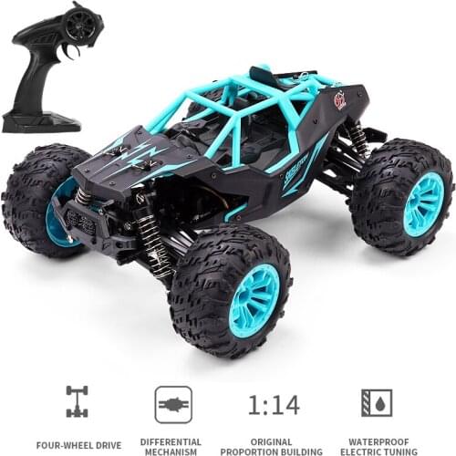 GS166 RC Car 1:14 4WD 2.4Ghz Alloy 36km/h Climbing Remote Control Car Off Road Crawler Vehicles Model RTR Toys for Children A959