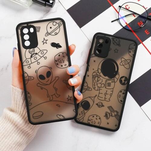Cute Alien Space Phone Cases for Xiaomi Poco X3 NFC 2020 M3 F3 Mi 11 Ultra 11 10T 10 Lite Mi 11 10 9T 8 Note 10 Lite Back Covers
