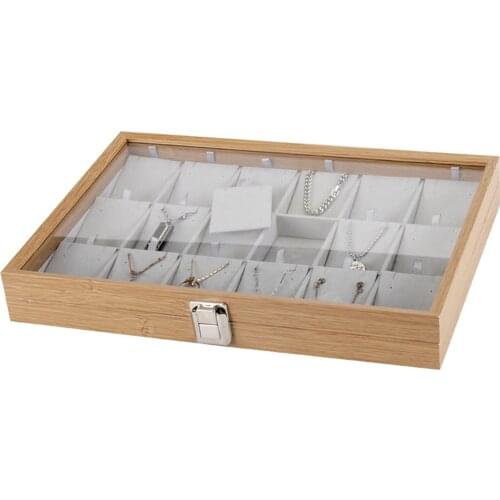 Fashion Drawer Jewelry Storage Tray Necklaces Gift Box Jewlery Organizer Earring Holder Jewelry Display Case