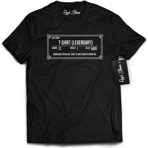 Mens Skyrim Inspired Legendary Fashion Tops T-Shirt Leisure Classical T Shirt