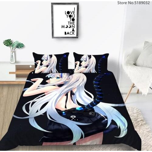 Duvet Cover Set Twin Full Queen King Size Bed Linen Set Anime Girls Sexy Bed Linen Sets 2/3 Piece Bed Quilt Cover Bed Cover