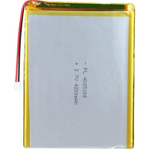 Mejuew 3.7V 4200mAh 604380 Rechargeable Lipo Battery with JST Connector