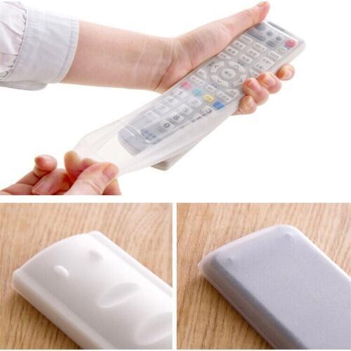 Clear TV Air Conditioner Remote Control Silicone Case Skin Dust Waterproof Pouch Bags Organizer
