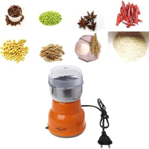 Electric Stainless Steel Coffee Bean Grinder Home Milling Machine Kitchen 220V