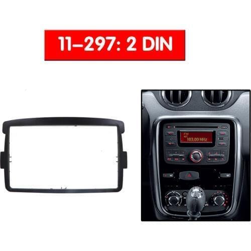 2 DIN Car Frame Panel Fascia for Renault Duster 2012+ Adapter CD Trim Panel Stereo Interface Radio in Dash Mount Kit