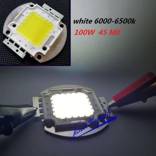 45 Mil High Power LED Lamp SMD 100W Cool white 6000-6500K 3.5A light bulb 1PCS