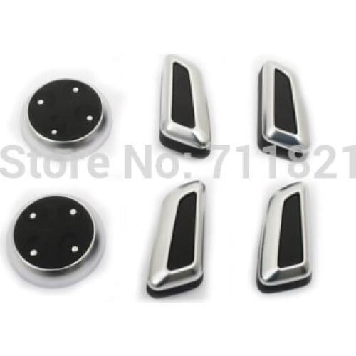 High Quality Alu Brushed Tip Power Seat Control Switch Cover Black For Audi A4 B8 For Audi A5 For Audi Q5
